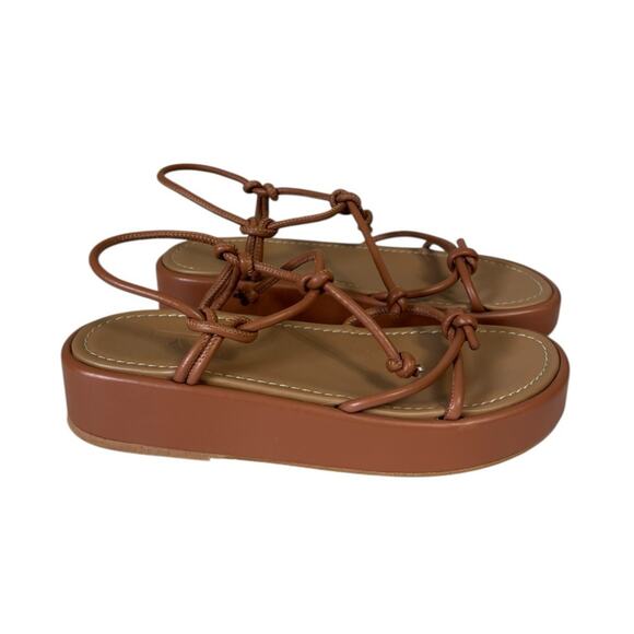 Flattered Heather Knot Platform Sandal in Brown - Size 39 - Picture 10 of 12